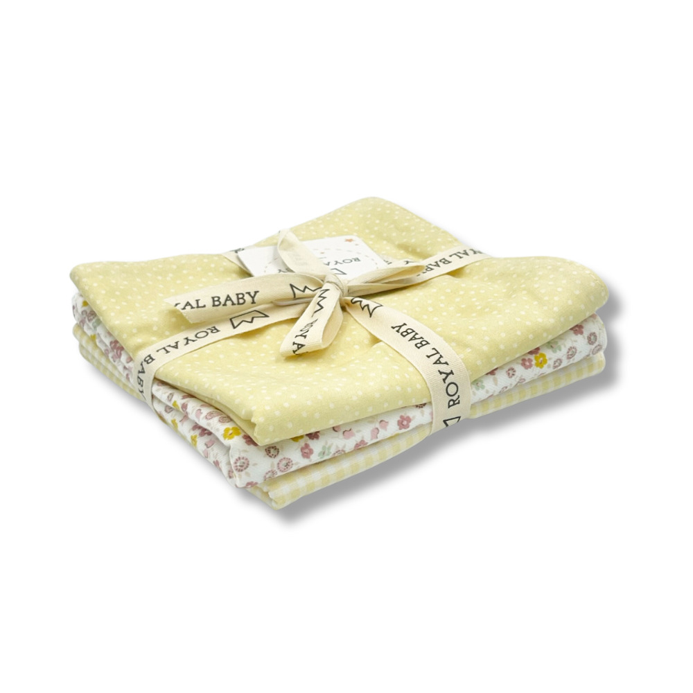 Pack de Toallitas Flowers Amarillo