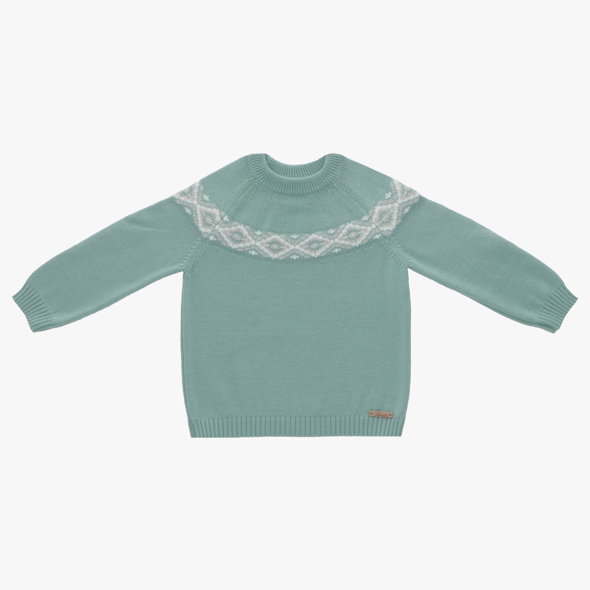 Jersey Punto Jaquard Niño Moss
