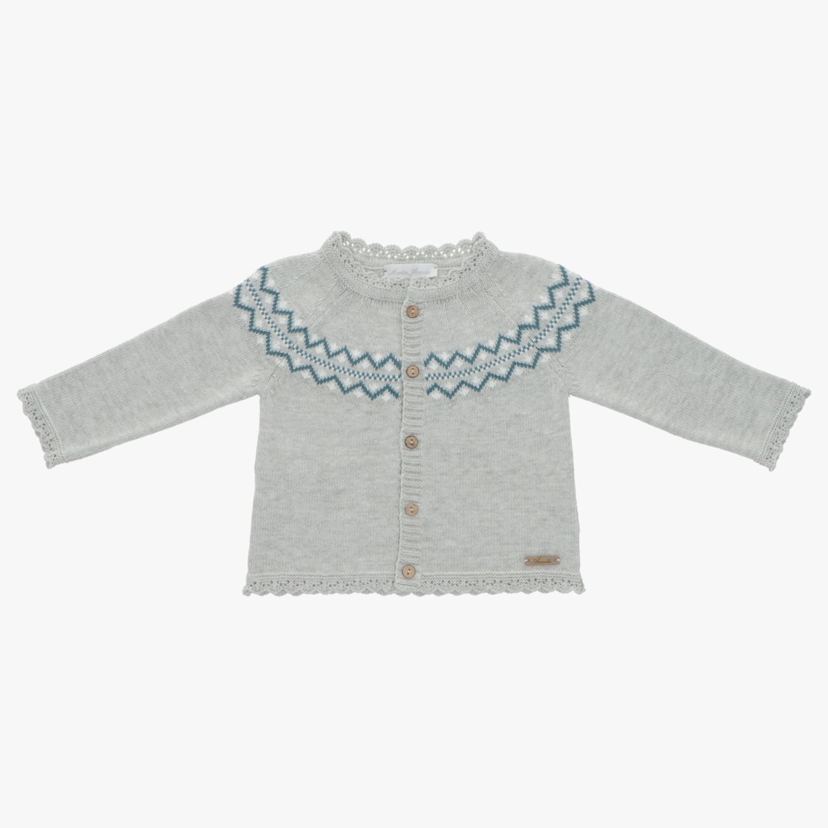 Cardigan Punto Jaquard NiƱa Cyane