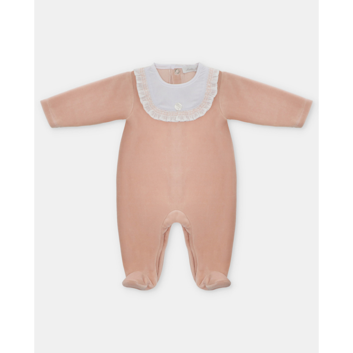 Pelele Largo Terciopelo Niña Smocks Baberola Sweet Dreams