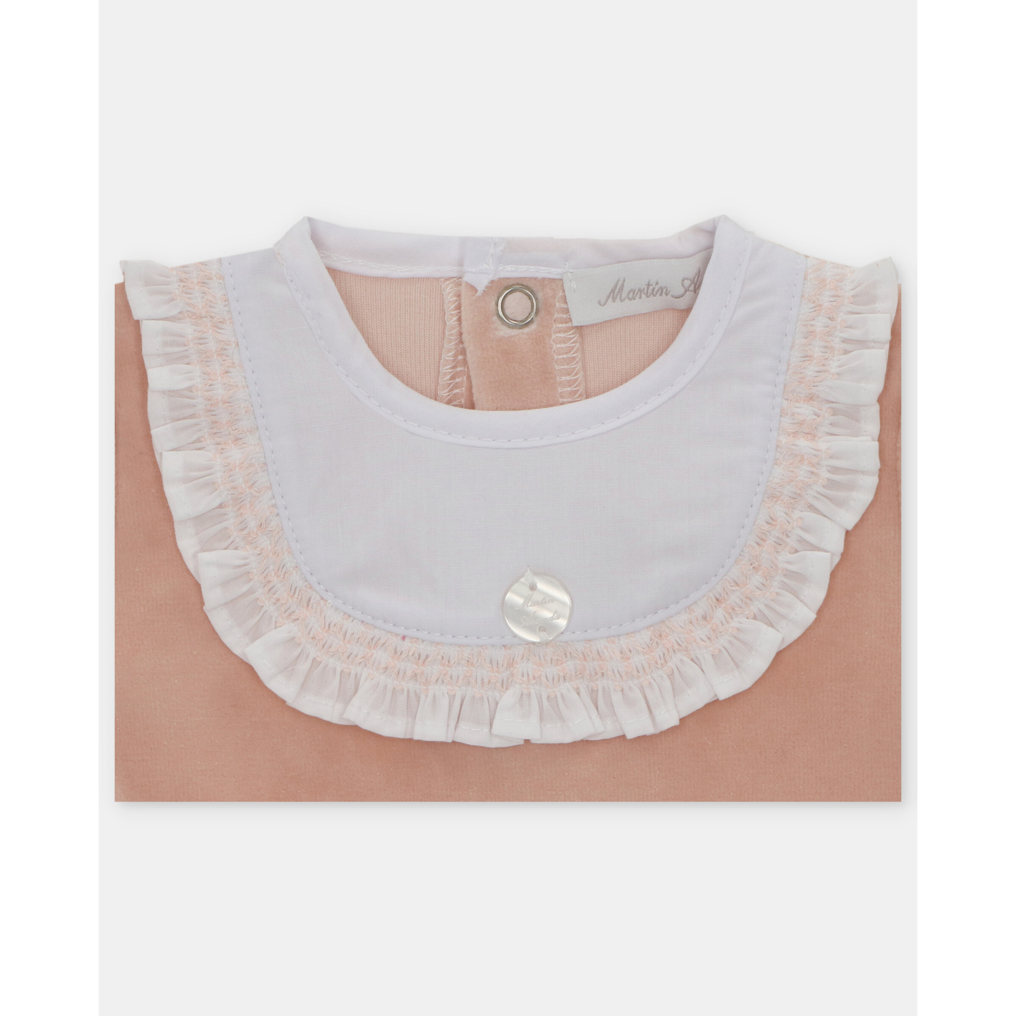 Pelele Largo Terciopelo Niña Smocks Baberola Sweet Dreams - Imagen 3