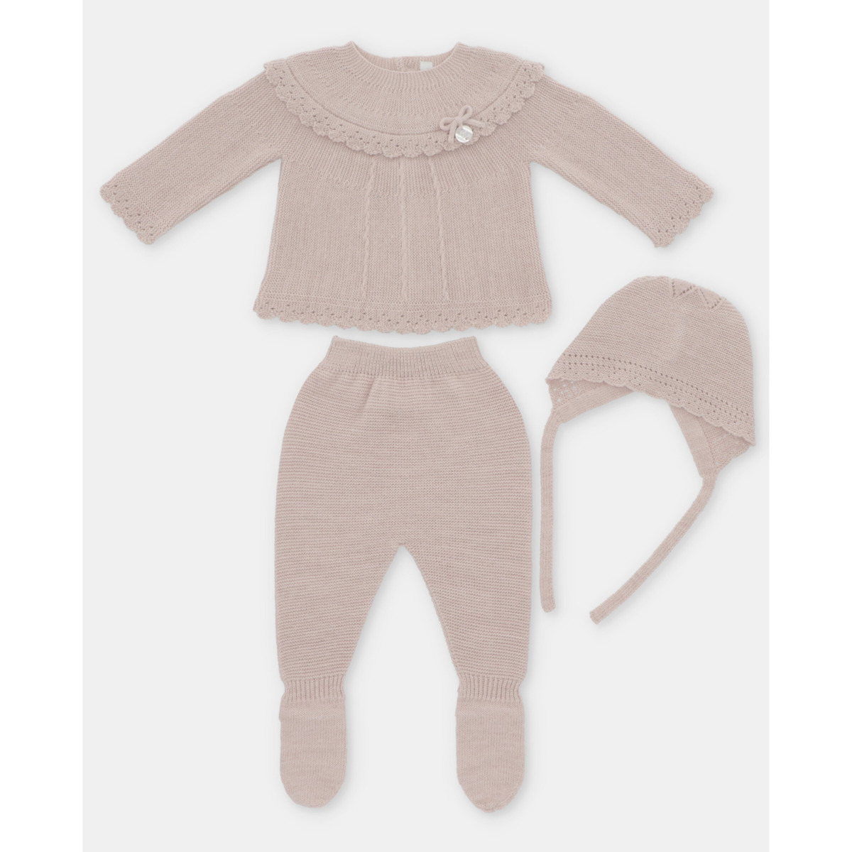 Conjunto Primera Puesta Niña Peonia