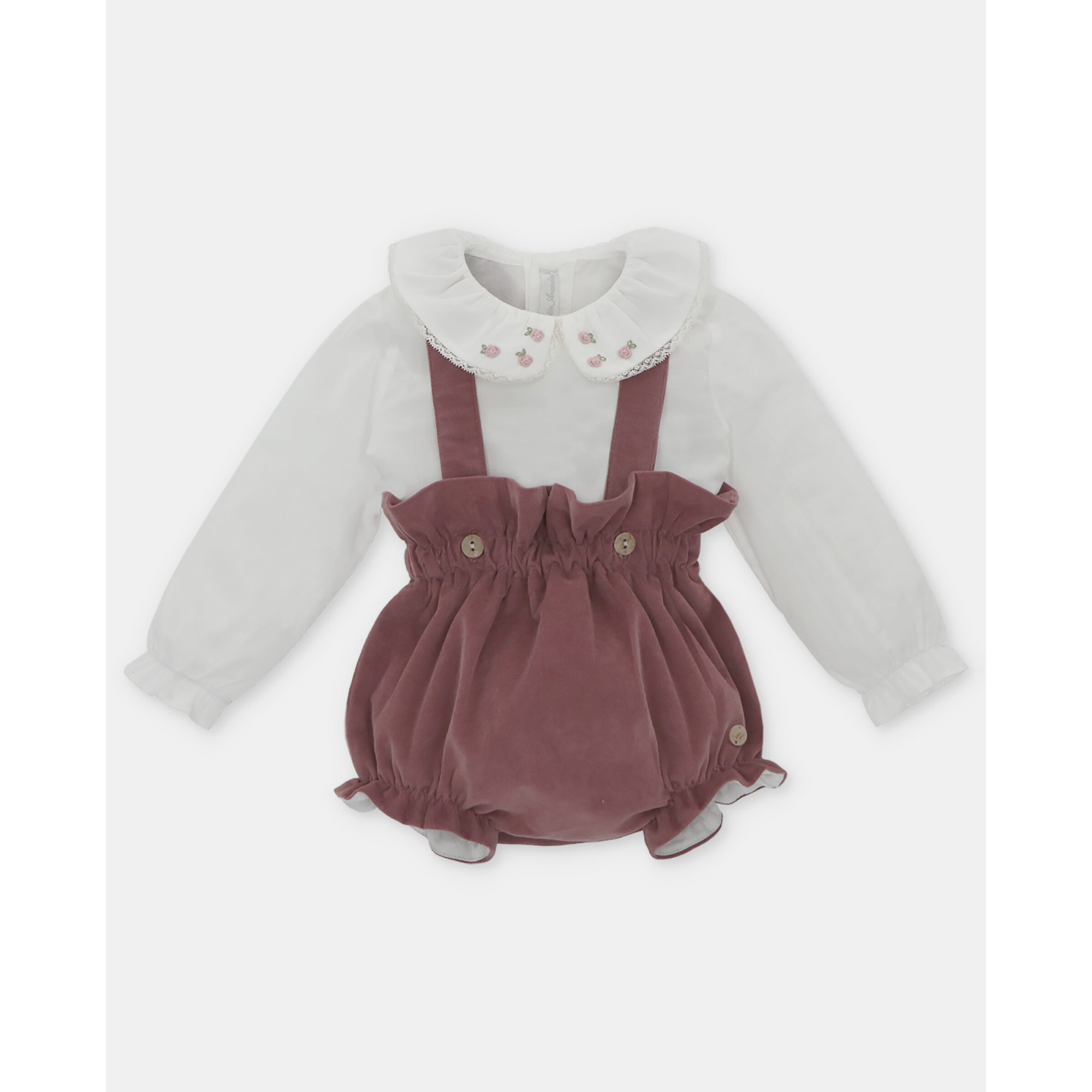 Conjunto Blusa Braga Niña Plum