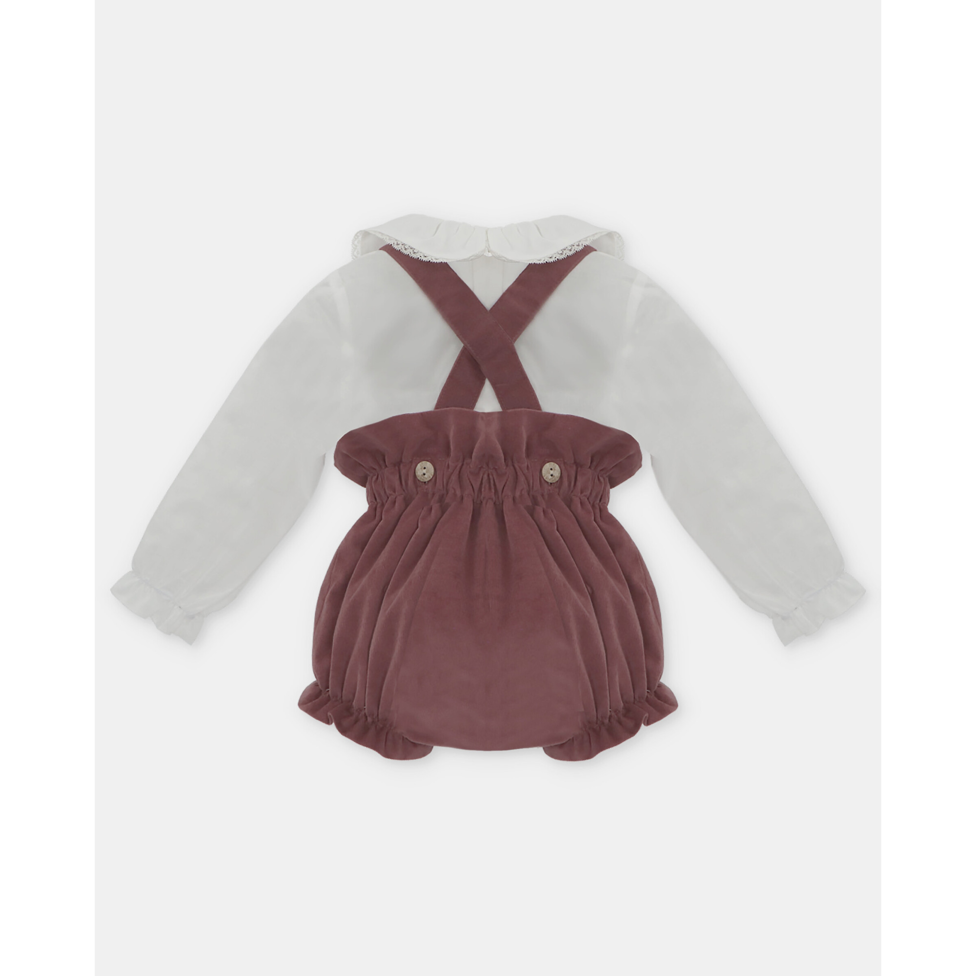 Conjunto Blusa Braga Niña Plum - Imagen 2