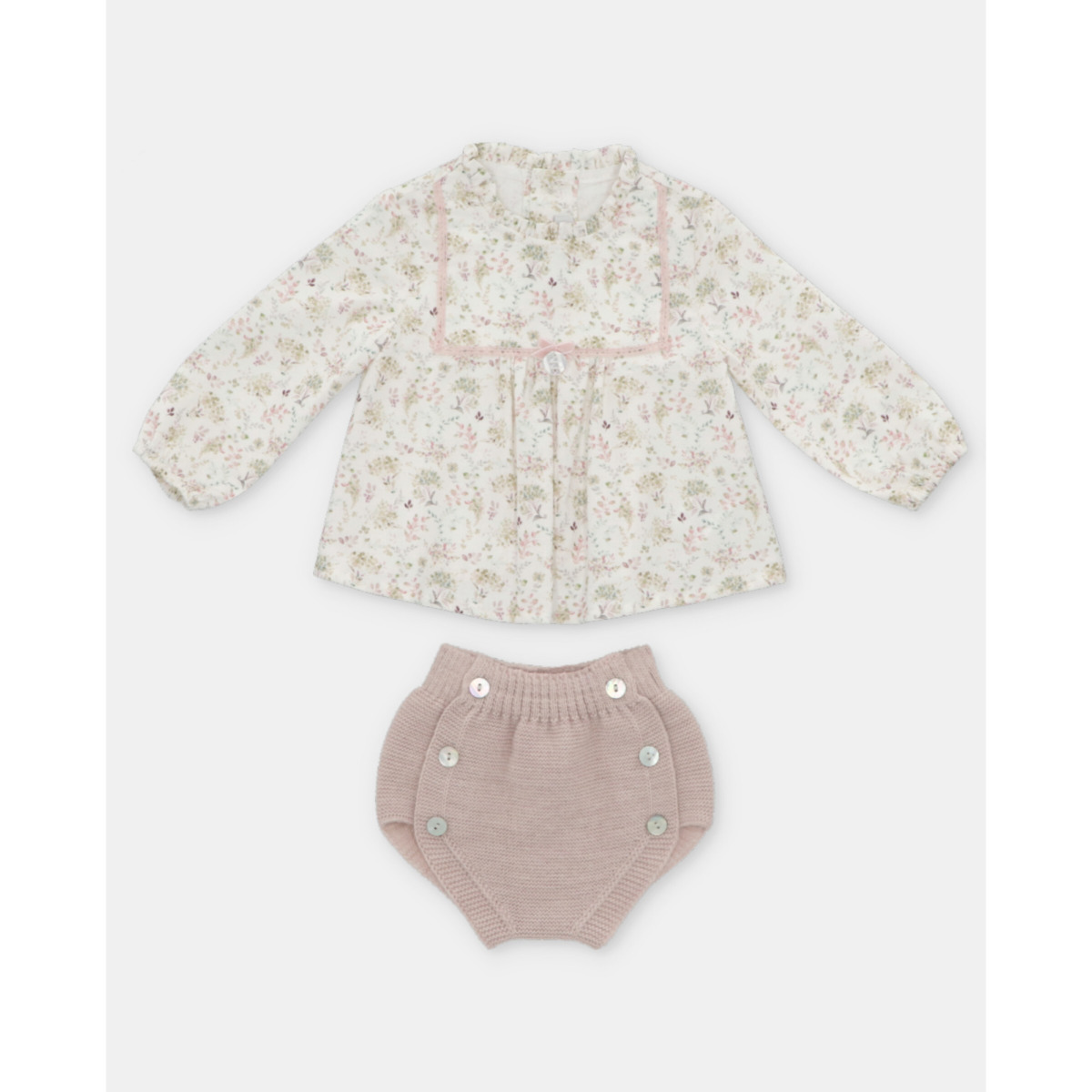 Conjunto Blusa Braga Niña Peonia