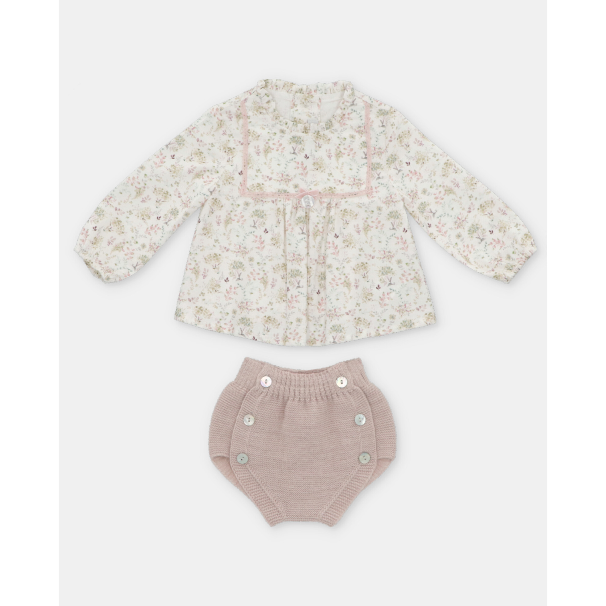 Conjunto Blusa Braga Niña Peonia