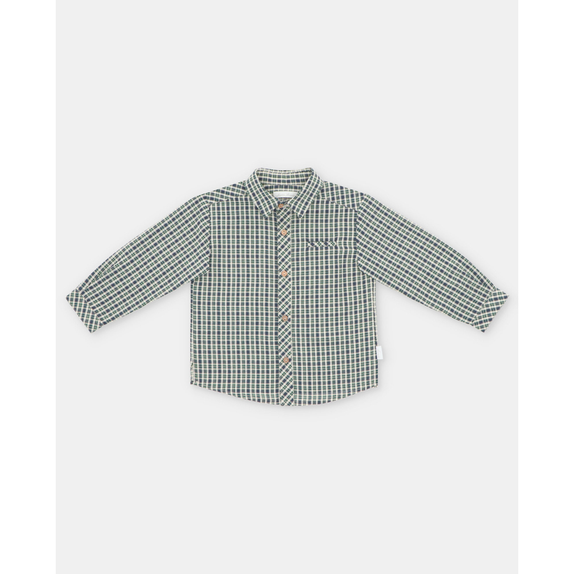 Camisa Cuadros Niño Dark Blue
