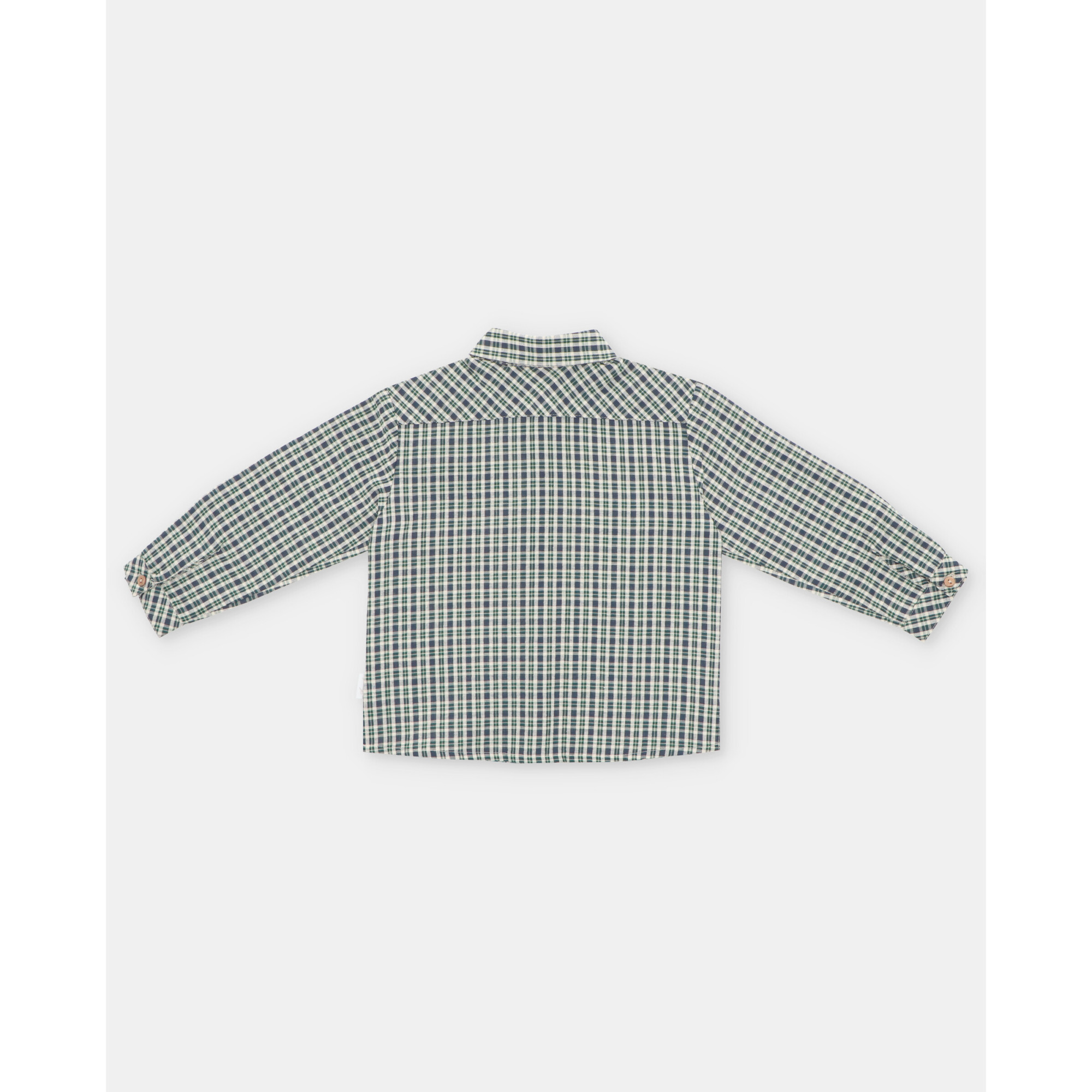 Camisa Cuadros Niño Dark Blue - Imagen 2