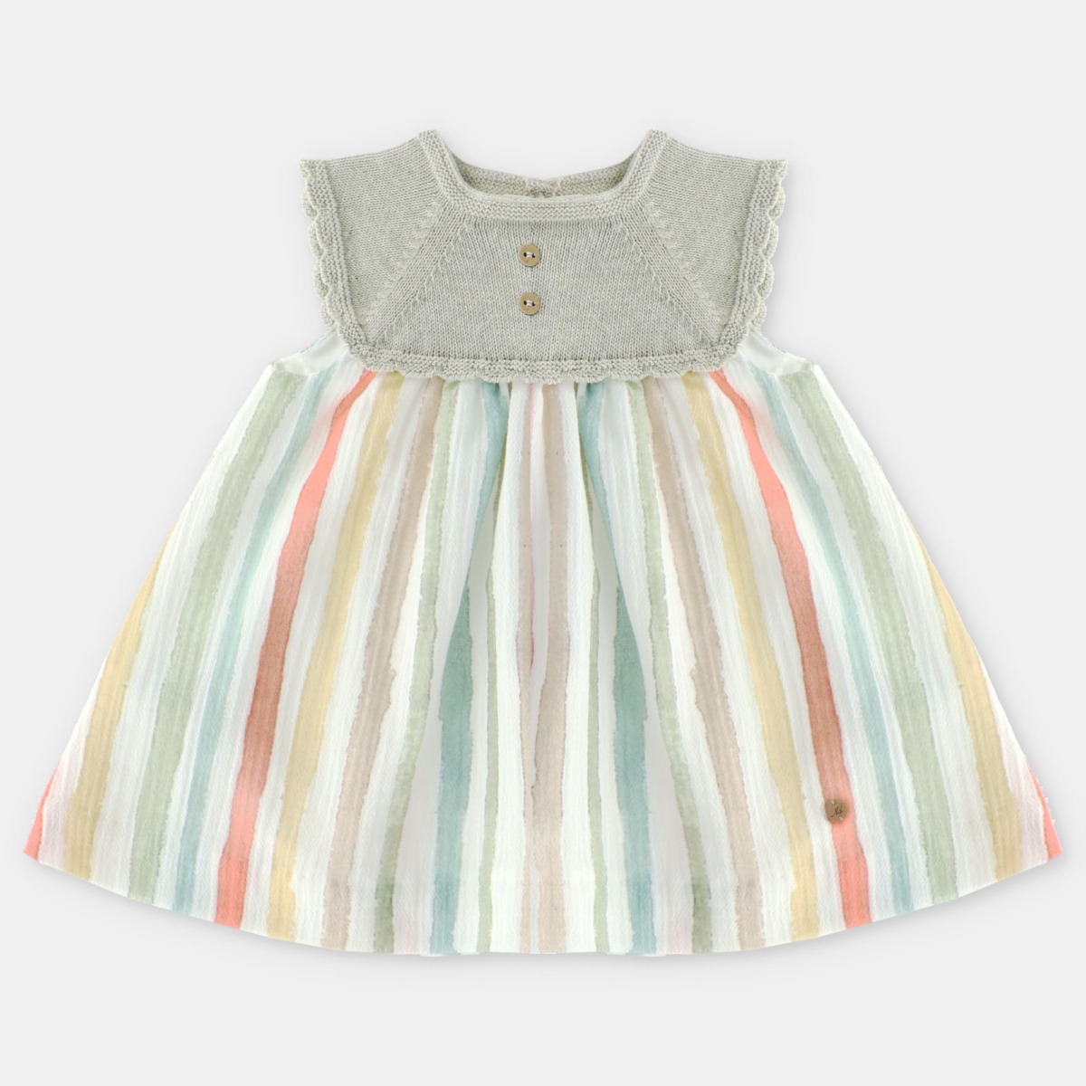Vestido Punto y Tela Salve