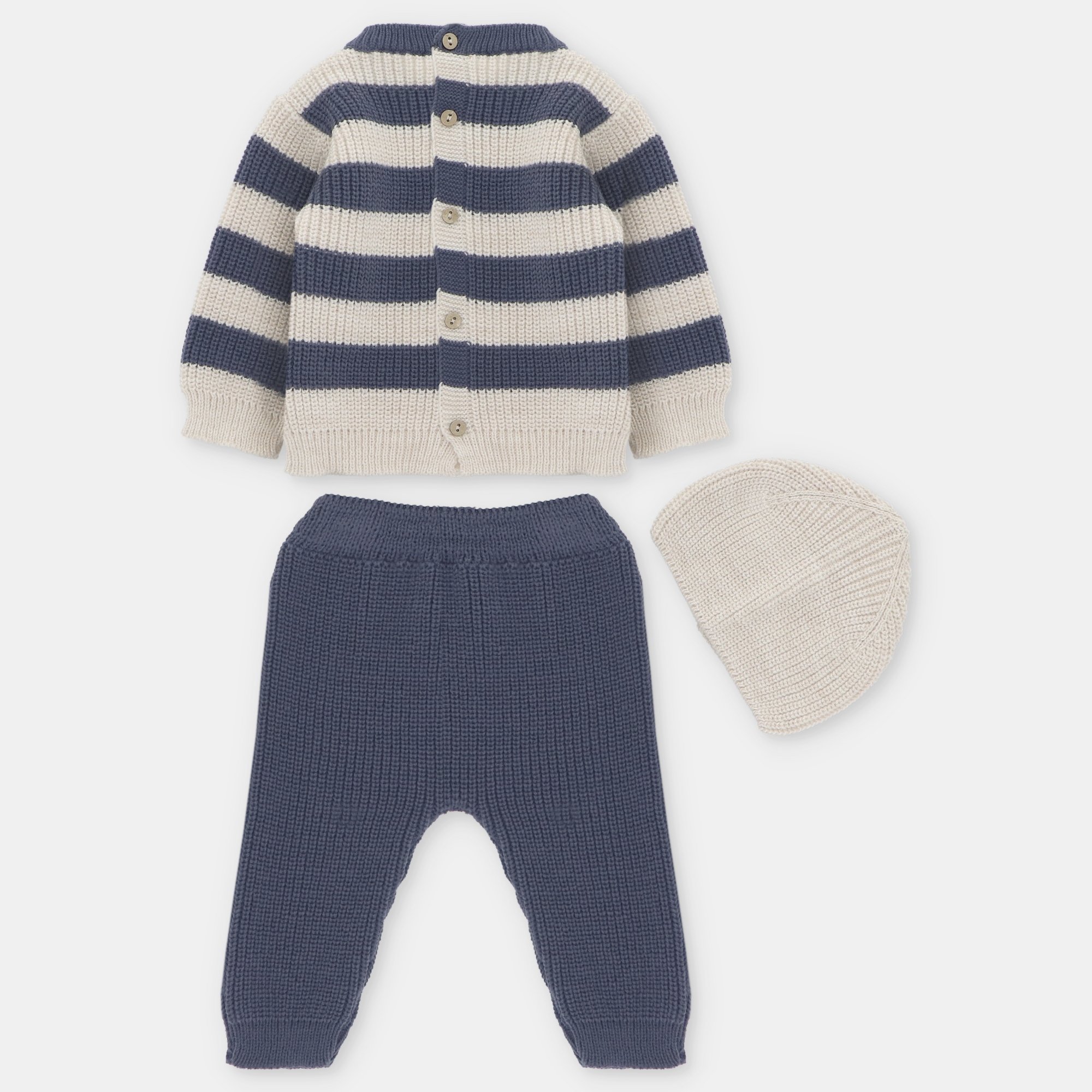 Conjunto Primera Puesta Rayas Unisex Leicester - Imagen 2