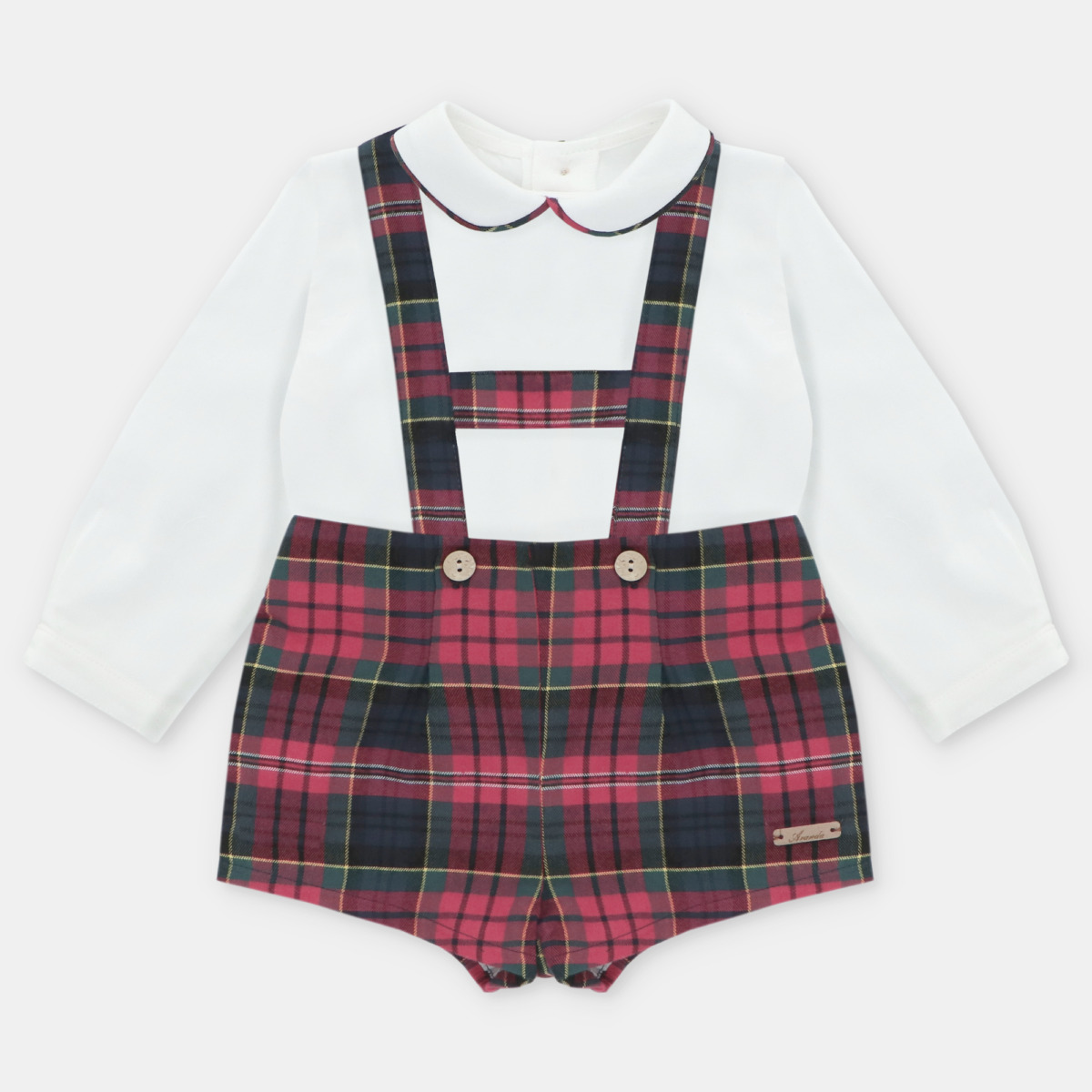 Conjunto Camisa Bombacho Cuadro Niño Manchester