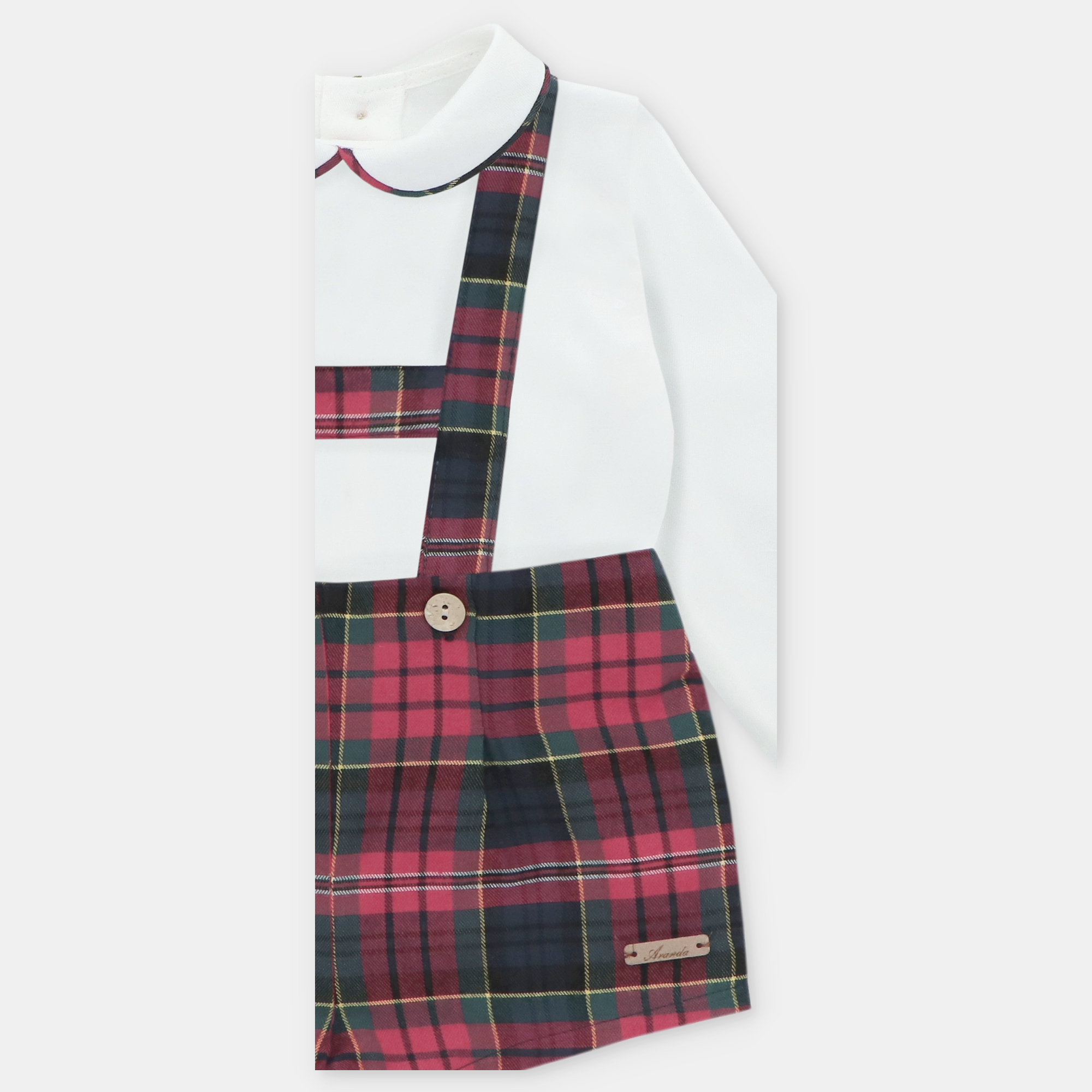 Conjunto Camisa Bombacho Cuadro Niño Manchester - Imagen 3
