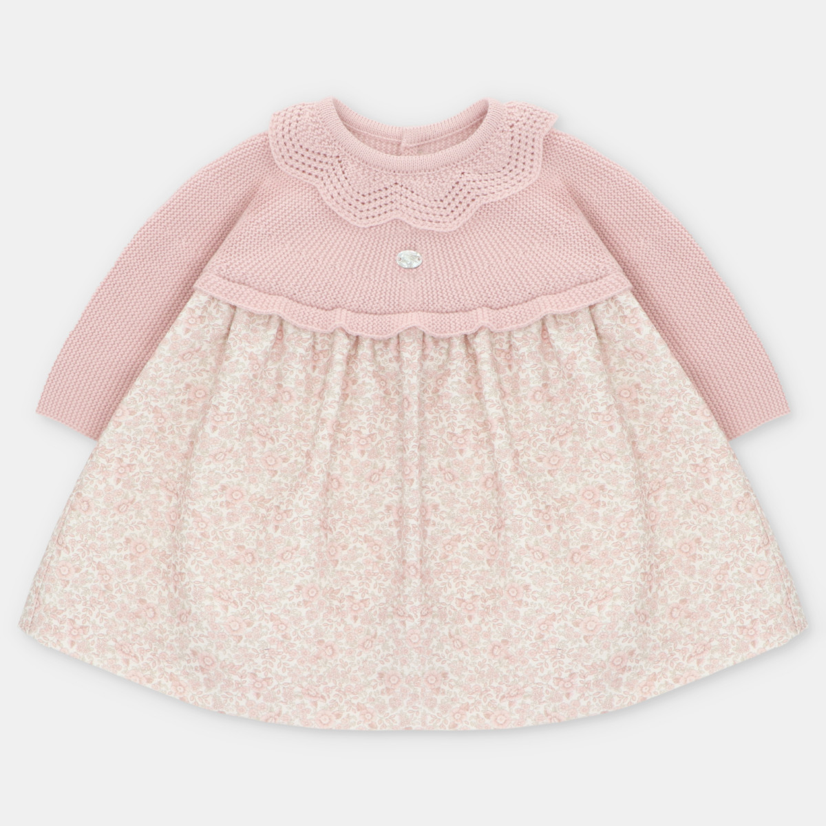 Vestido Punto y Tela Niña Leeds