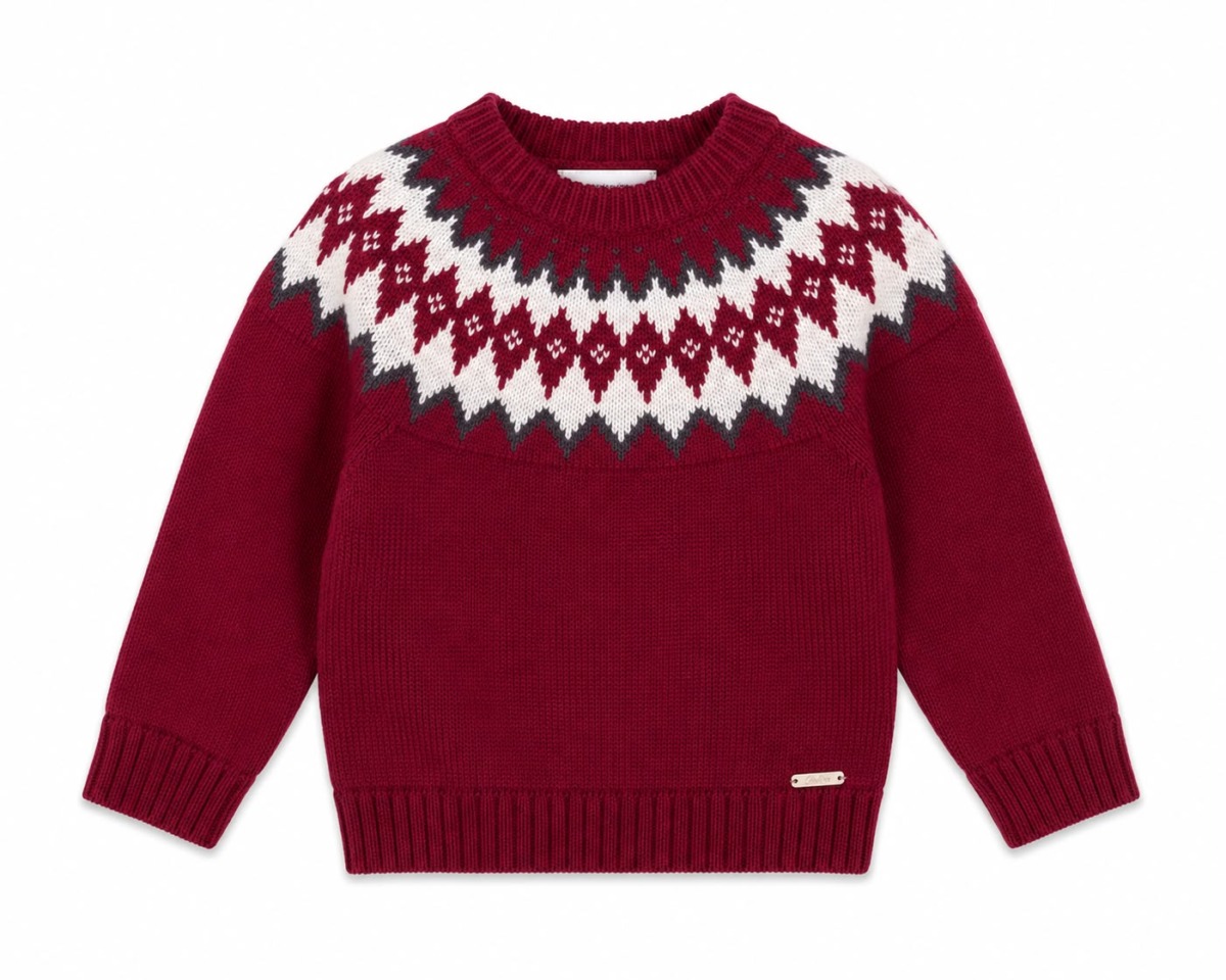 Jersey Jaquard Rombos Niño Manchester