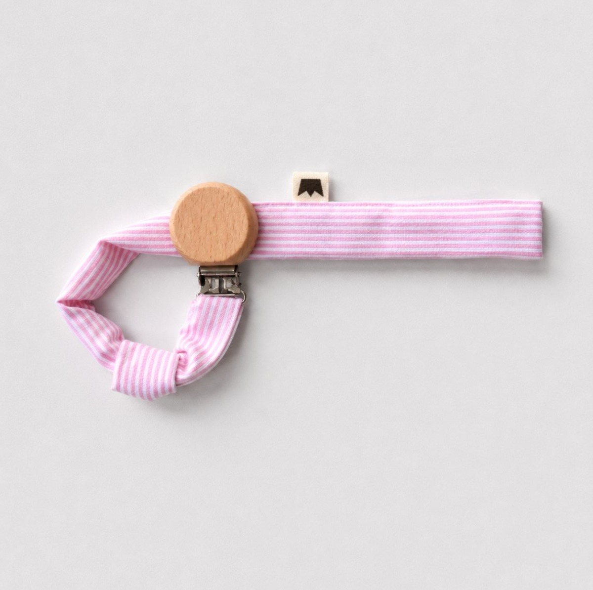 Porta Chupete LĆneas Rosa