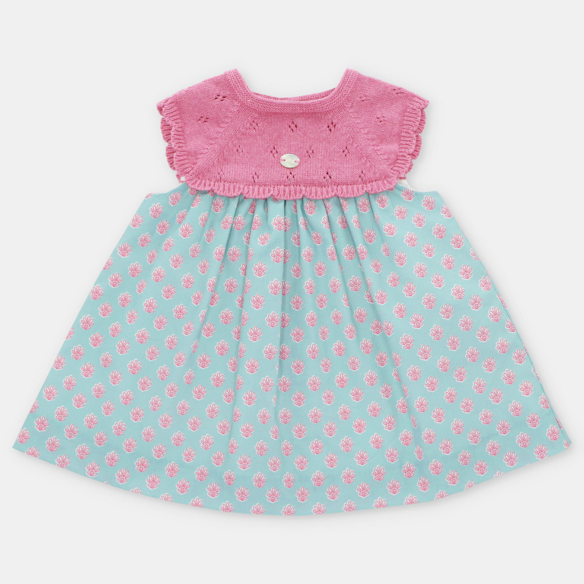 Vestido Punto y Tela Alberta